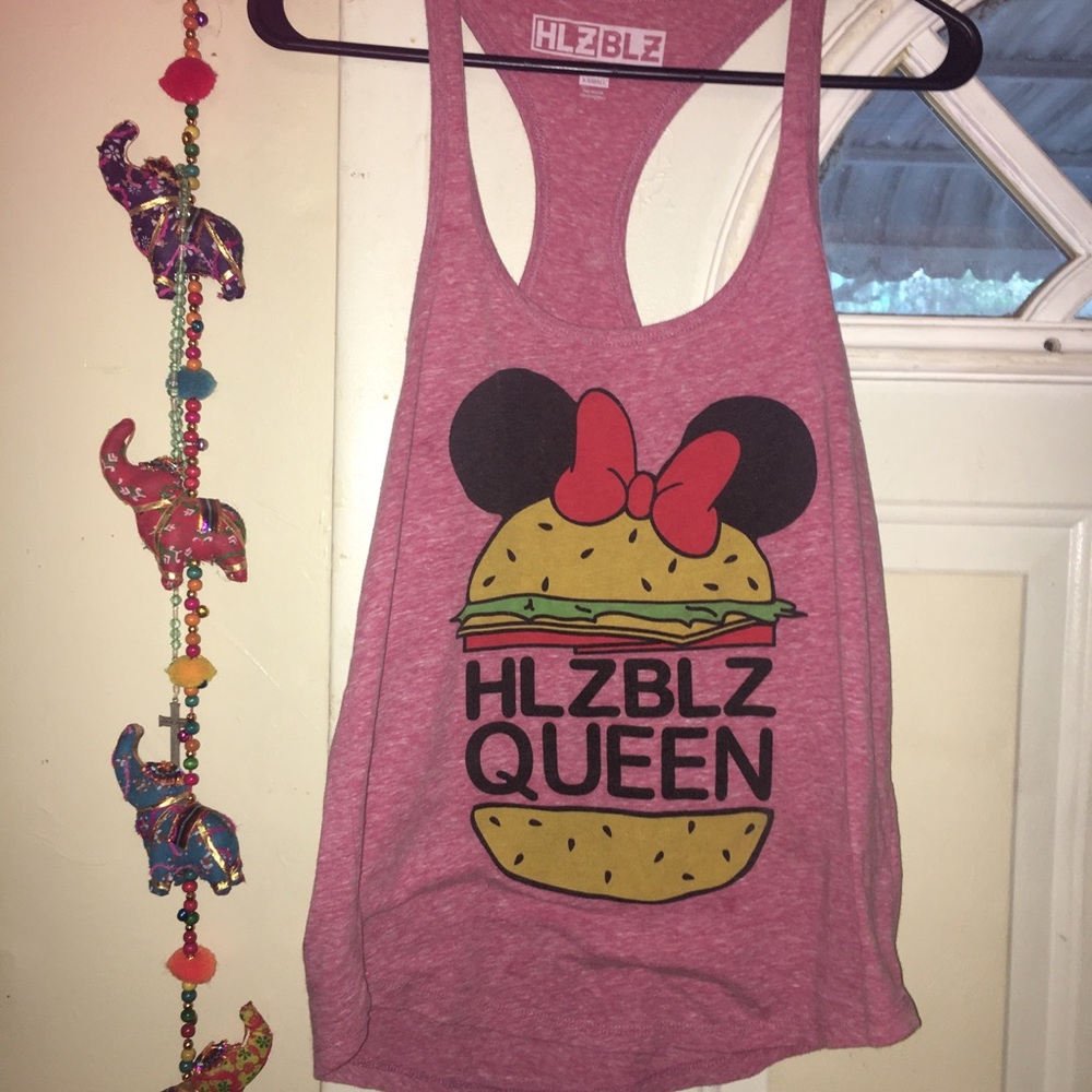 HLZBLZ burger graphic tank top